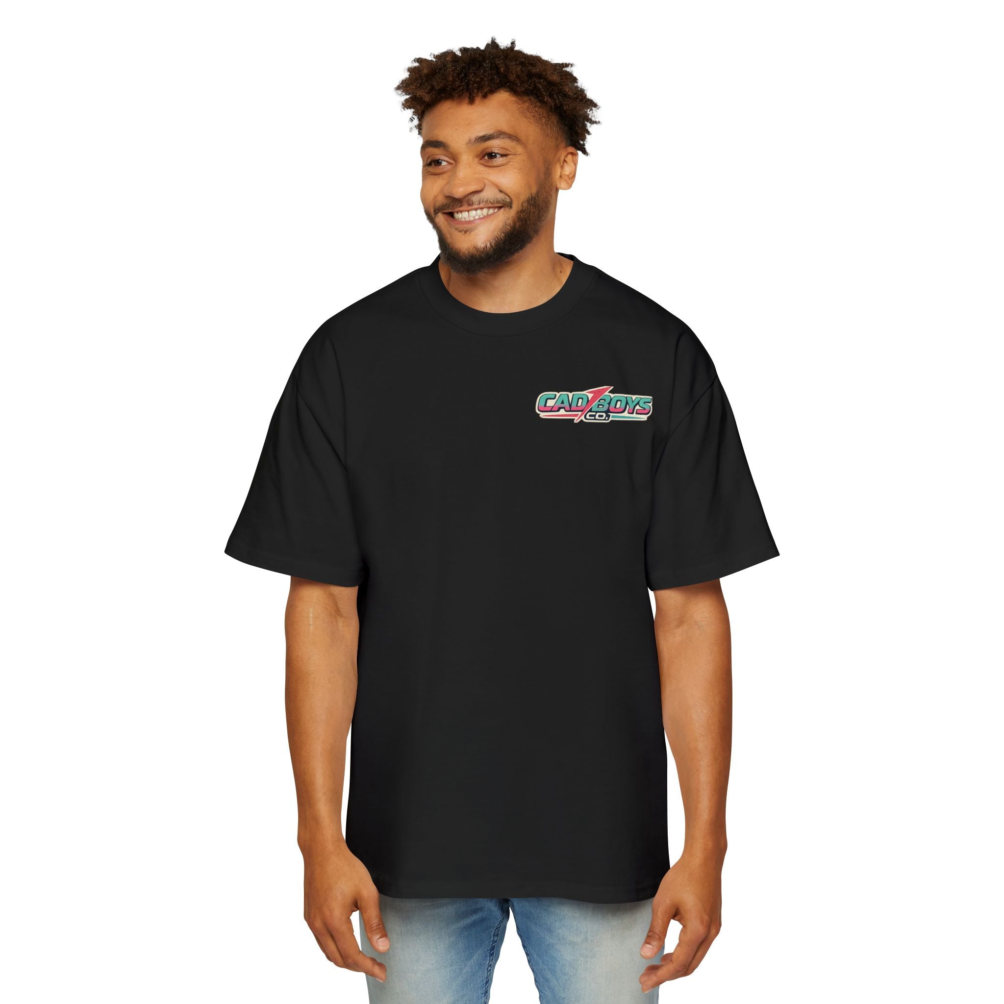 Cad Boys Vintage Race Car Tee — Men's Oversized Graphic Shirt