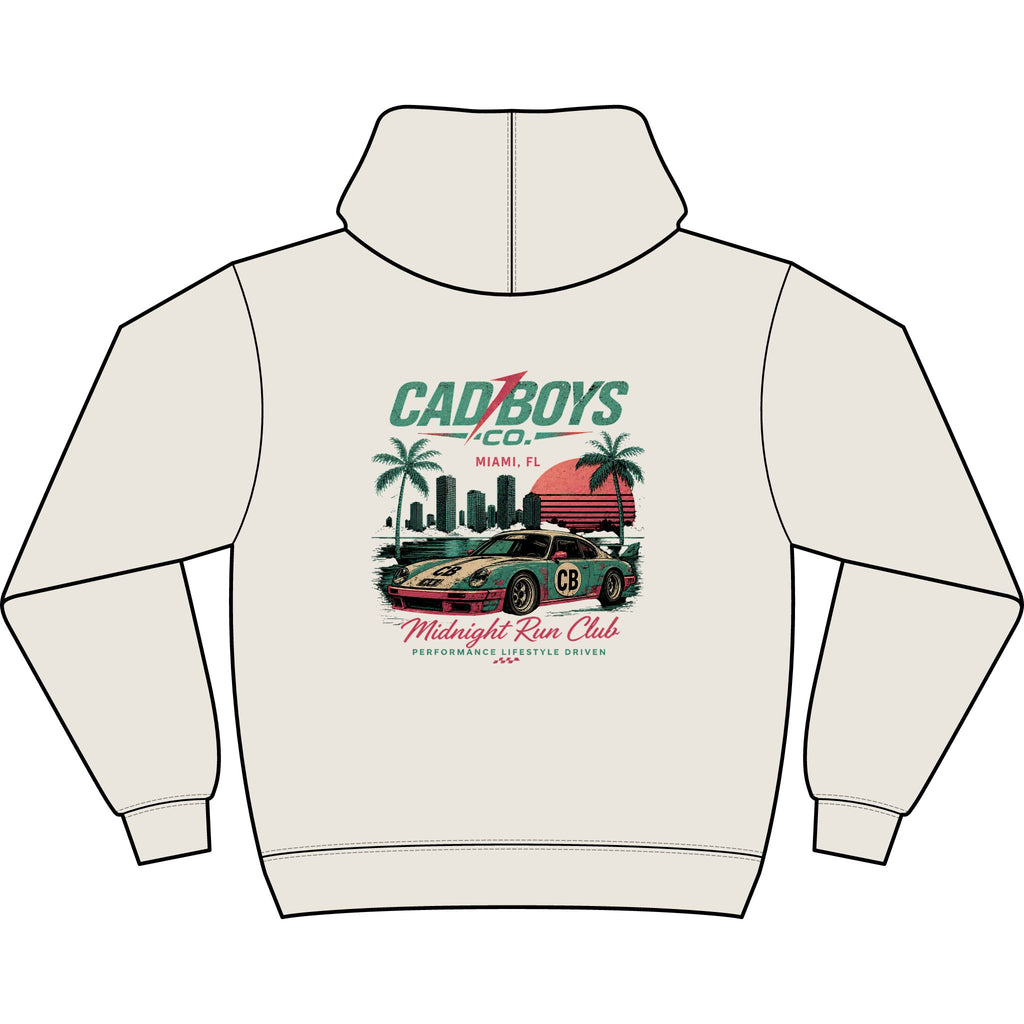 CadBoys Midnight Run Club Hoodie — Men's Graphic Box Hoodie