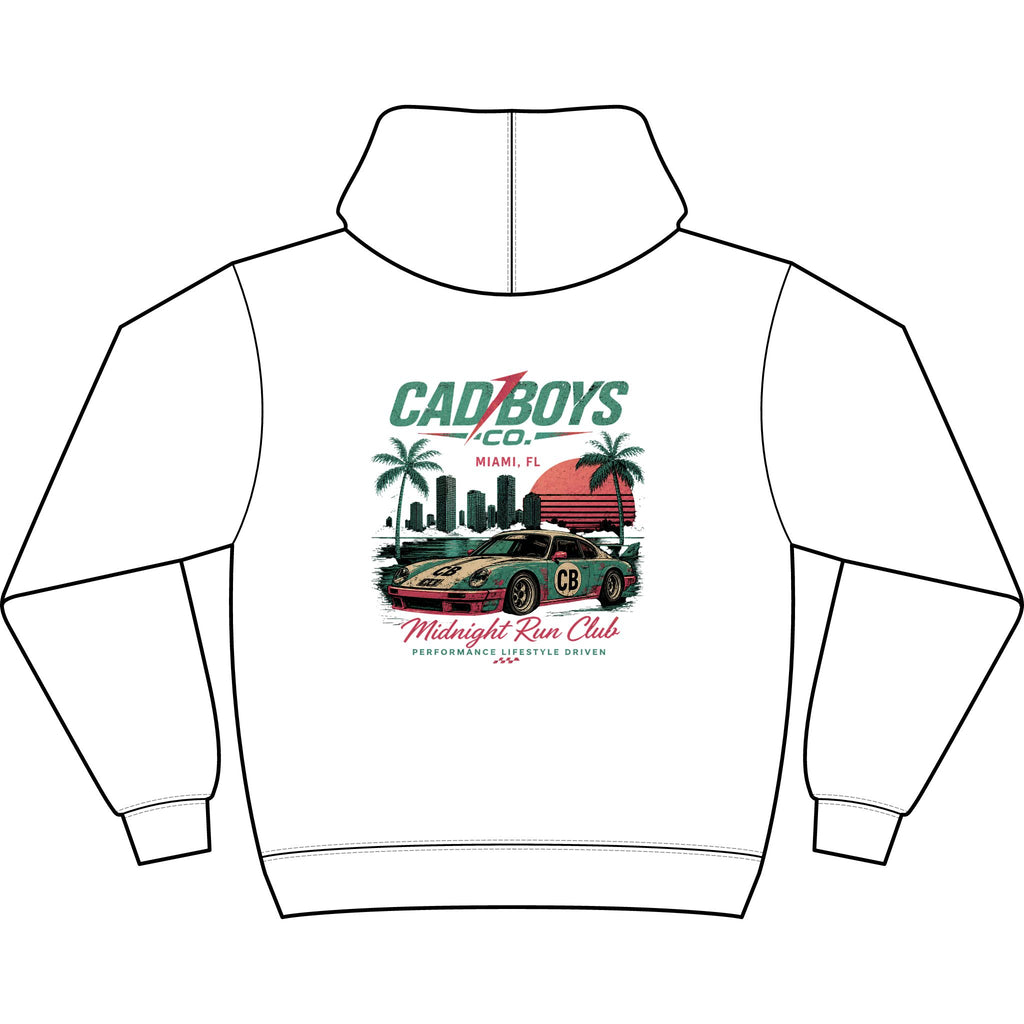CadBoys Midnight Run Club Hoodie — Men's Graphic Box Hoodie