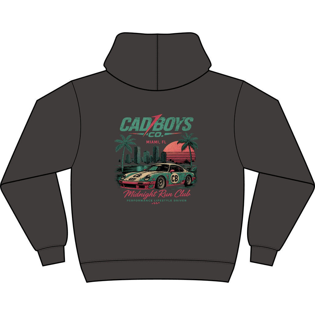 CadBoys Midnight Run Club Hoodie — Men's Graphic Box Hoodie