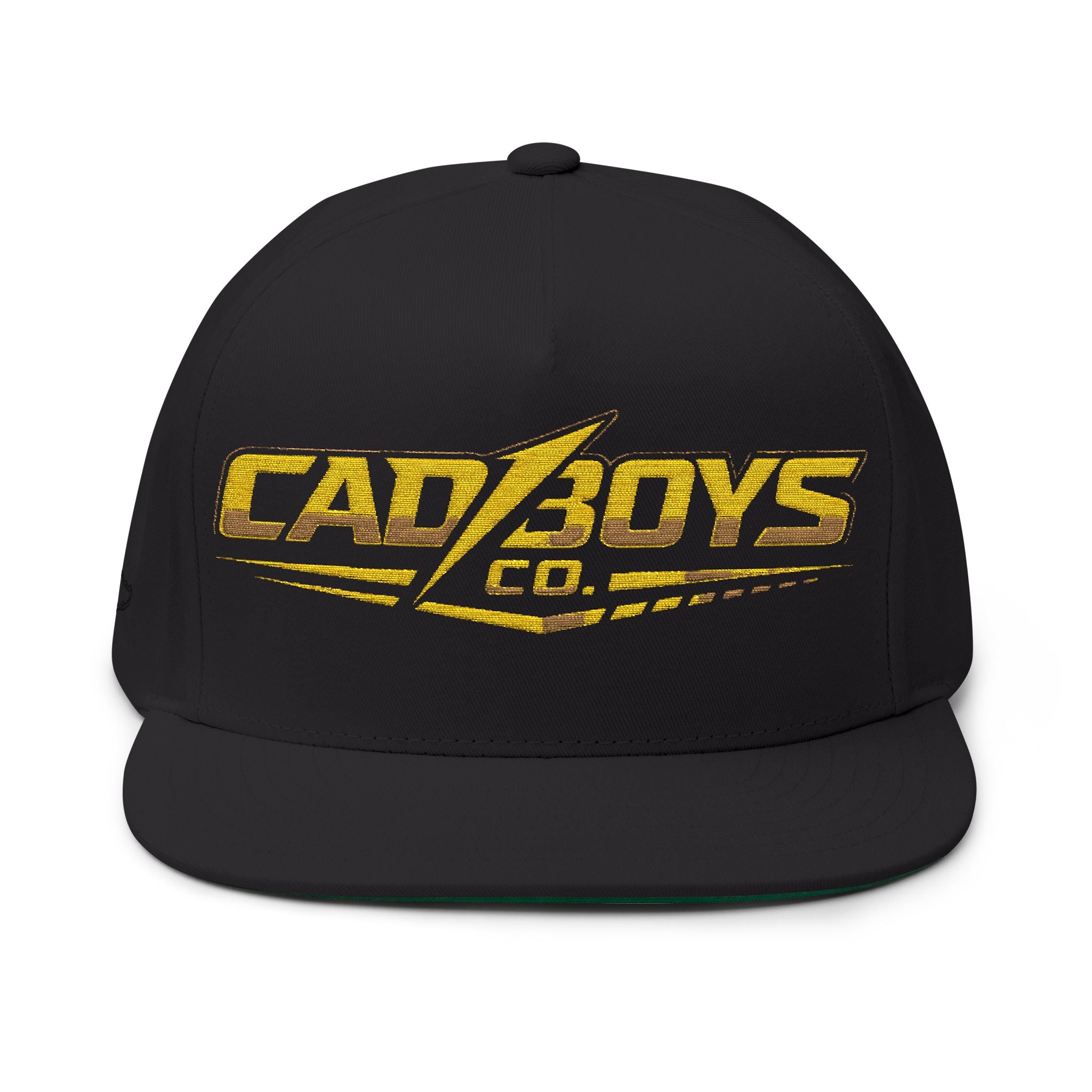 Flat Bill Cap — Embroidered "Cadboys Co." Streetwear Snapback