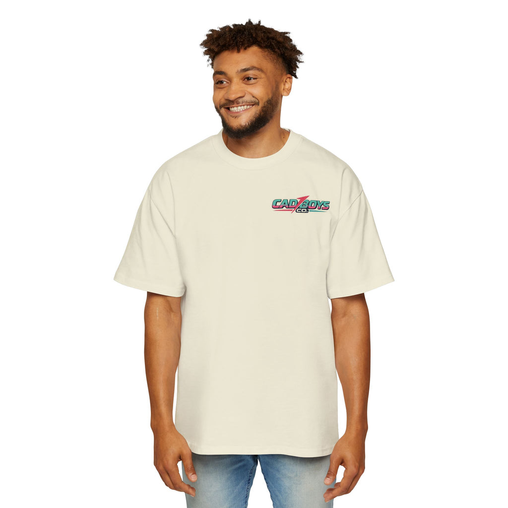 Cad Boys Vintage Race Car Tee — Men's Oversized Graphic Shirt