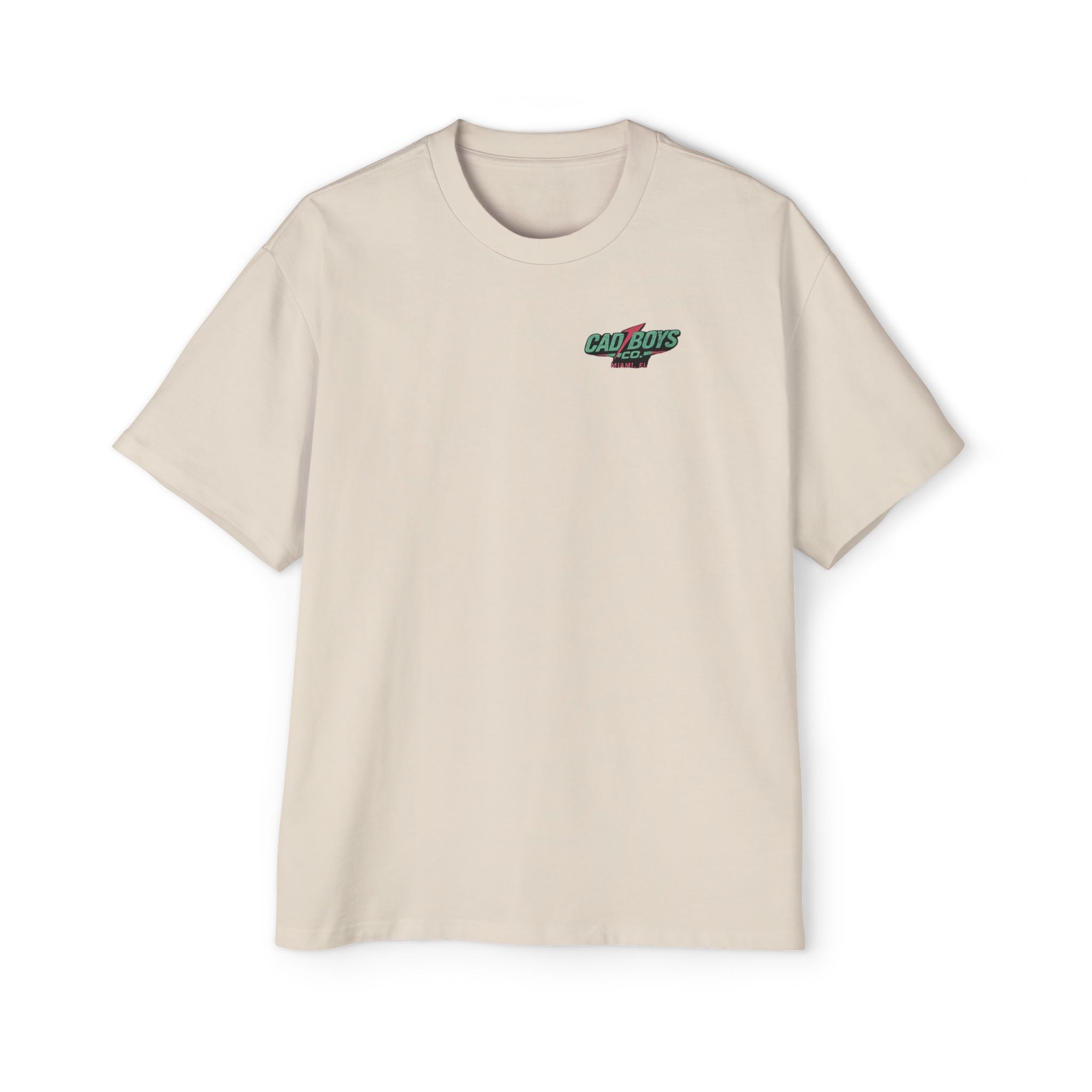 Cad Boys Midnight Run Oversized Tee — Retro Miami Racing Graphic T-Shirt