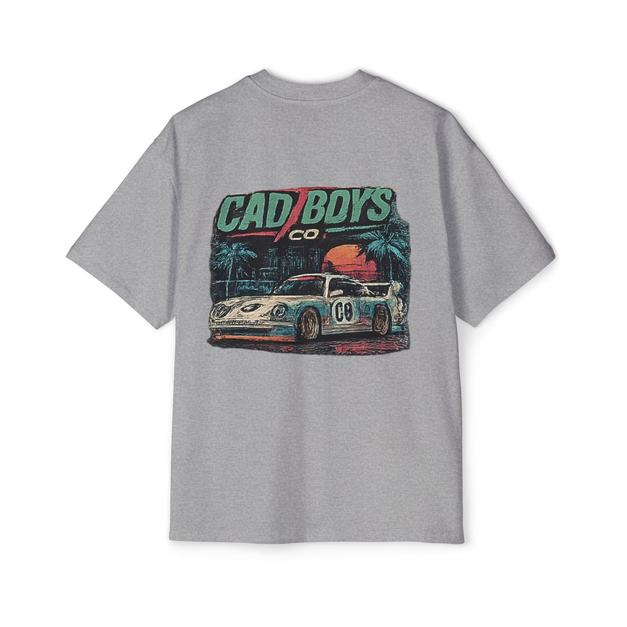 Cad Boys Vintage Race Car Tee — Men's Oversized Graphic Shirt