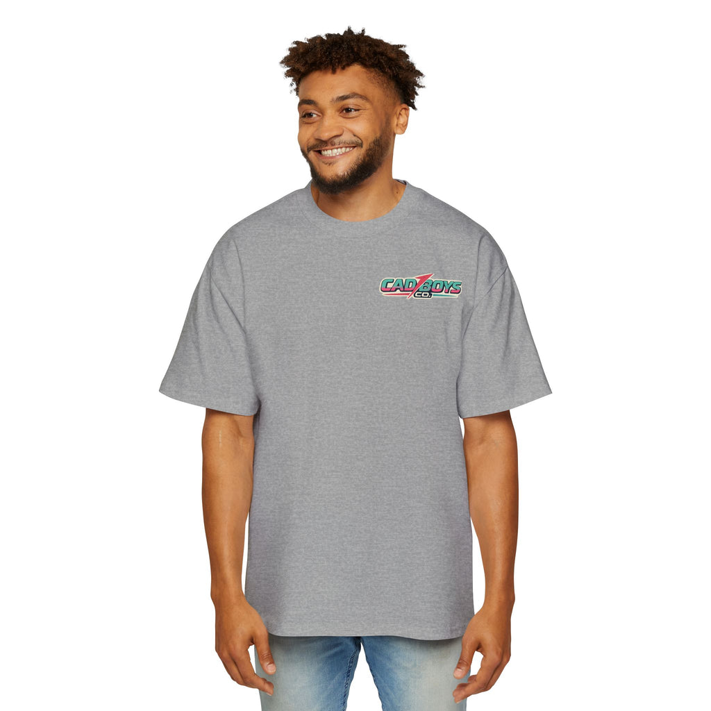Cad Boys Vintage Race Car Tee — Men's Oversized Graphic Shirt