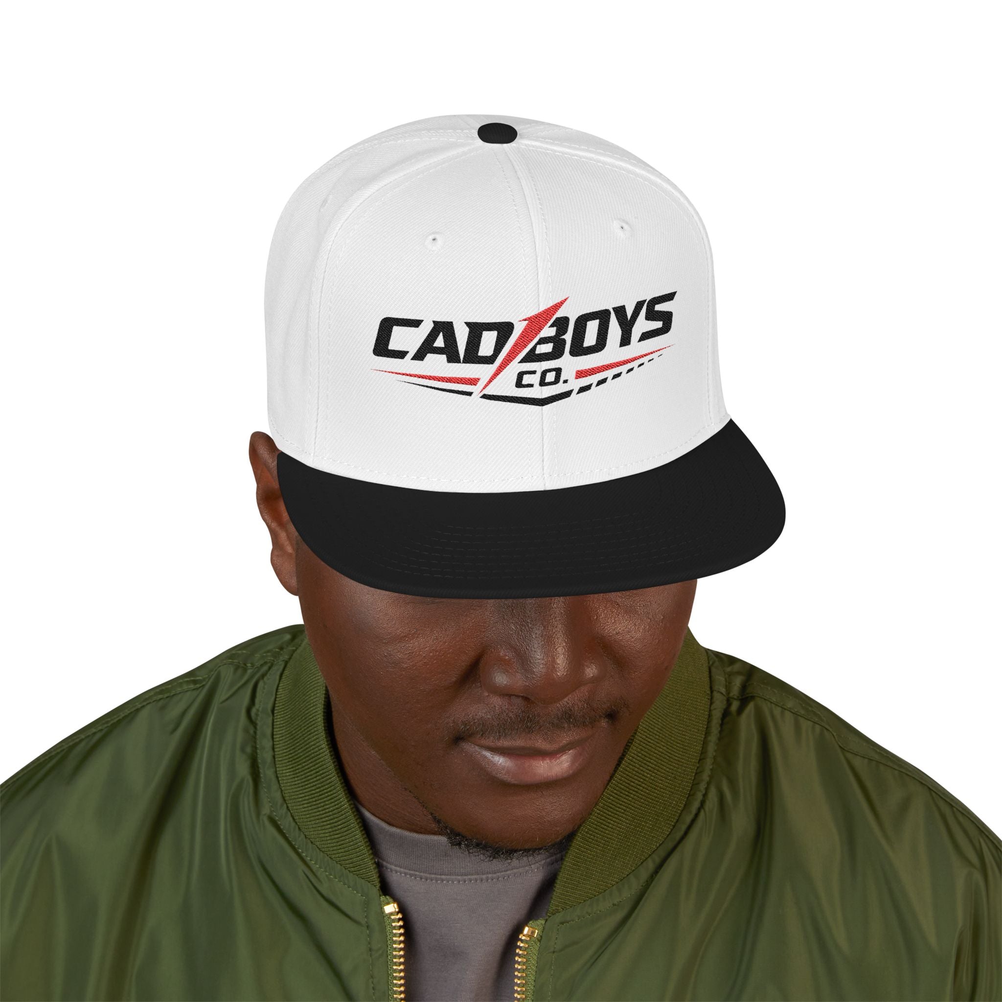 Snapback Hat — Retro Racing 'Boys' Embroidered Patch Cap