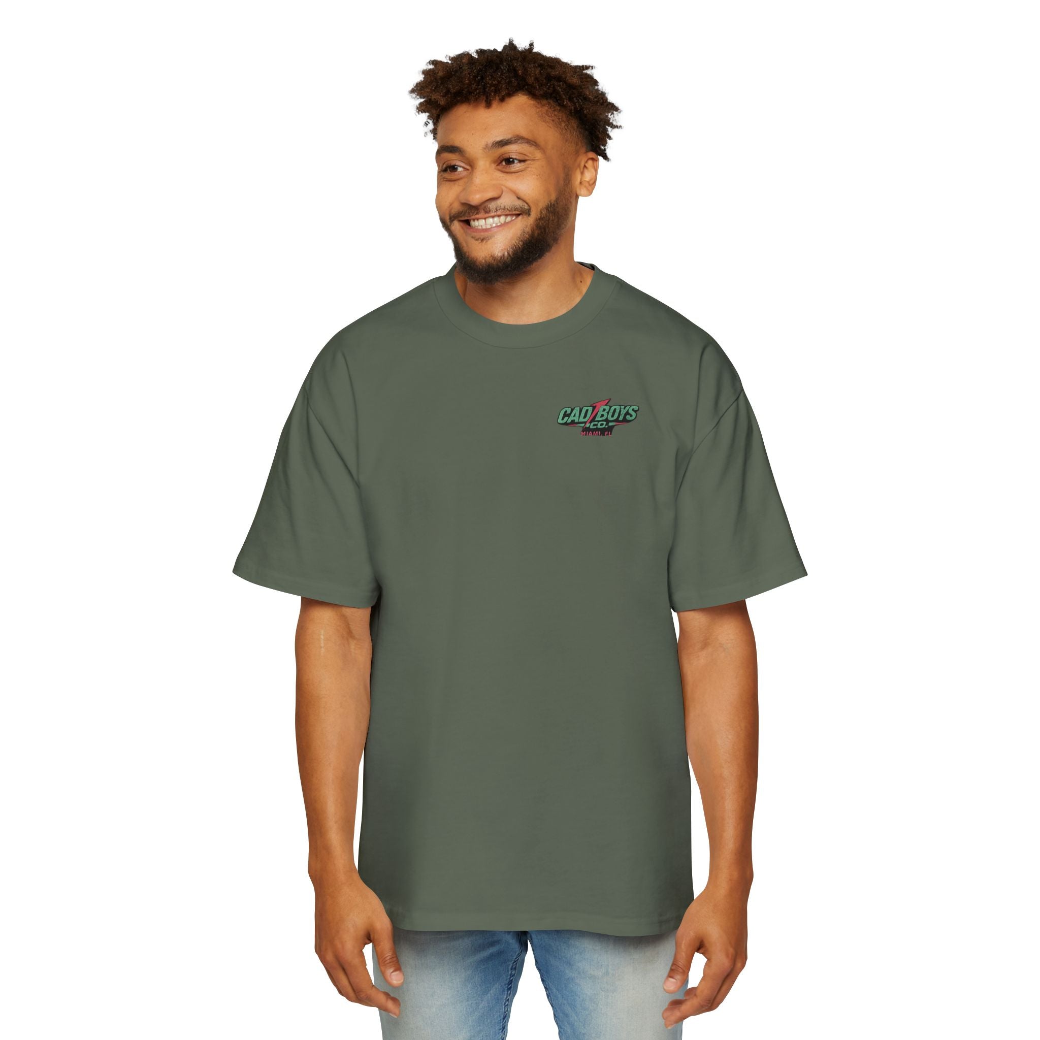 Cad Boys Midnight Run Oversized Tee — Retro Miami Racing Graphic T-Shirt