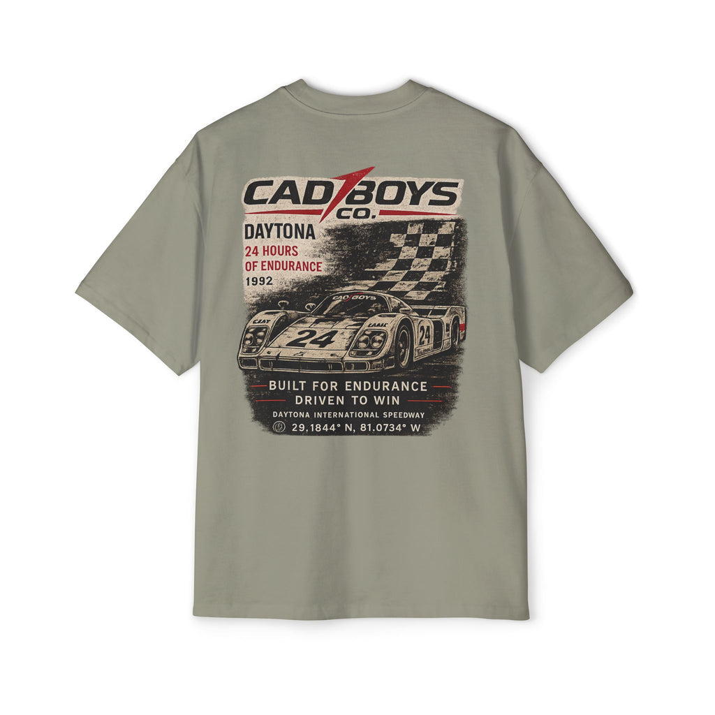 Cad Boys Daytona Racing Tee — Men's Oversized Car Graphic T-Shirt