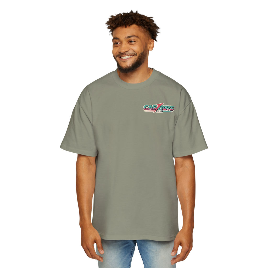 Cad Boys Vintage Race Car Tee — Men's Oversized Graphic Shirt