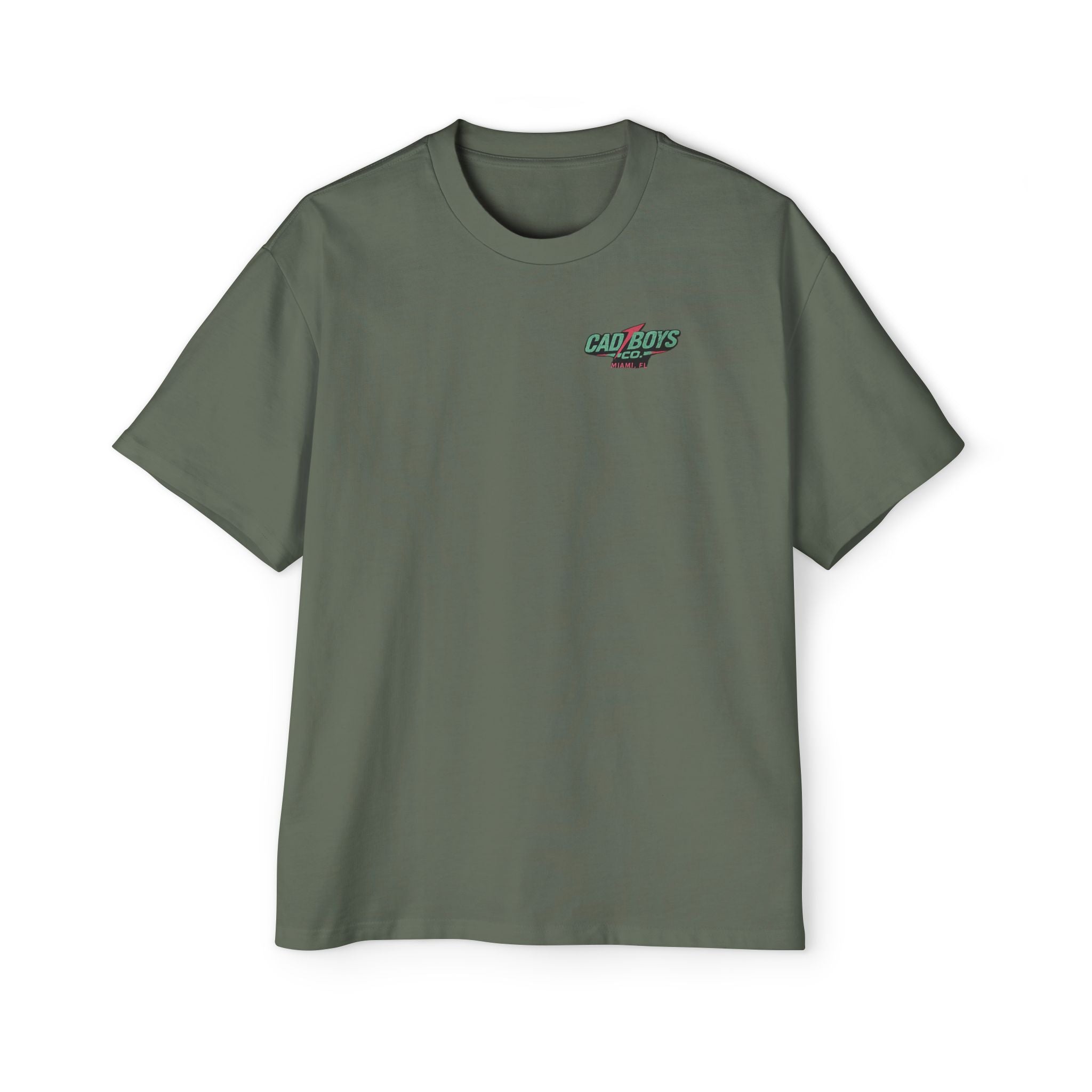 Cad Boys Midnight Run Oversized Tee — Retro Miami Racing Graphic T-Shirt