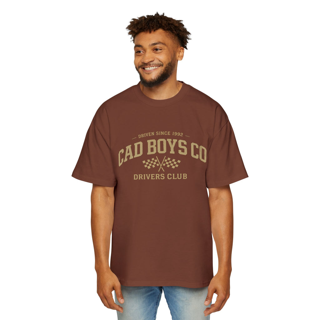 CAD Boys Co Drivers Club Tee - Men's Racing Graphic Oversized T-Shirt