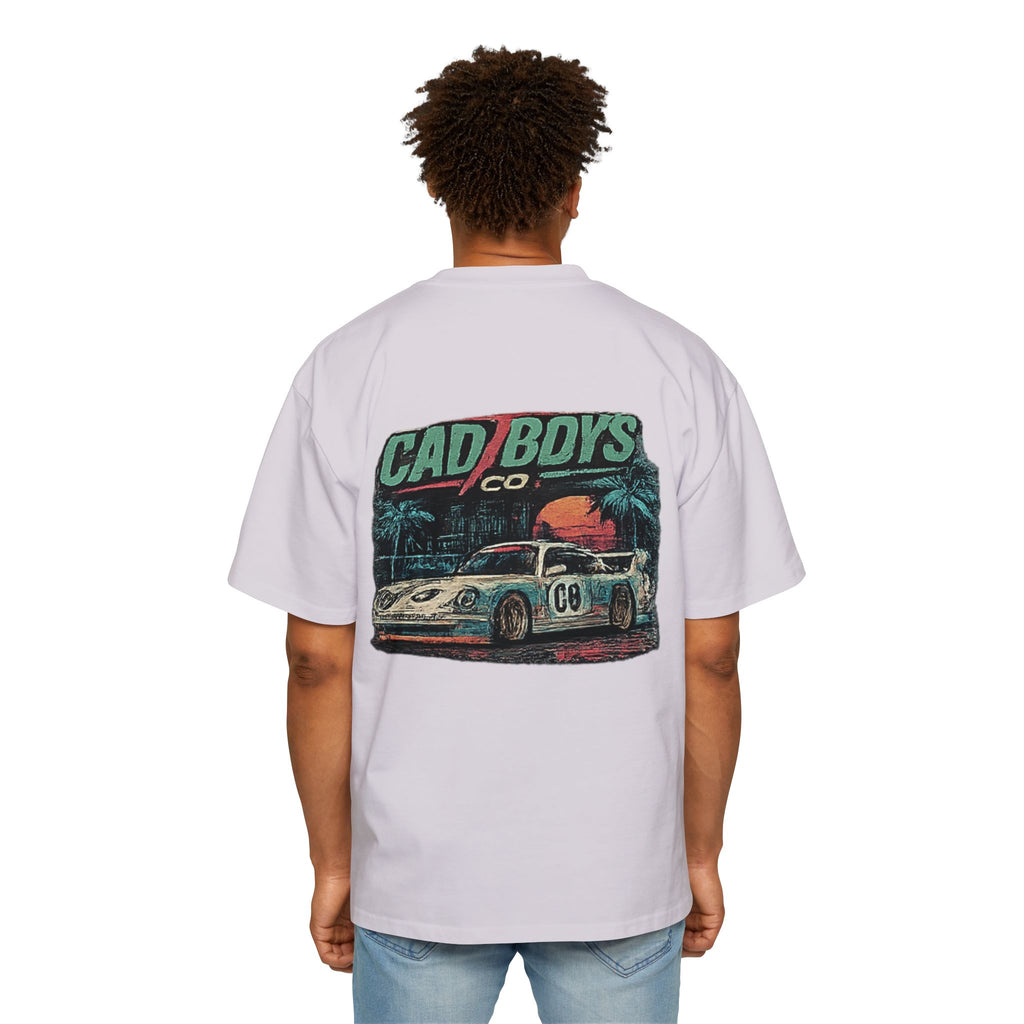 Cad Boys Vintage Race Car Tee — Men's Oversized Graphic Shirt