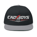 Flat Bill Cap — "Cad Boys" Embroidered Logo Snapback Hat