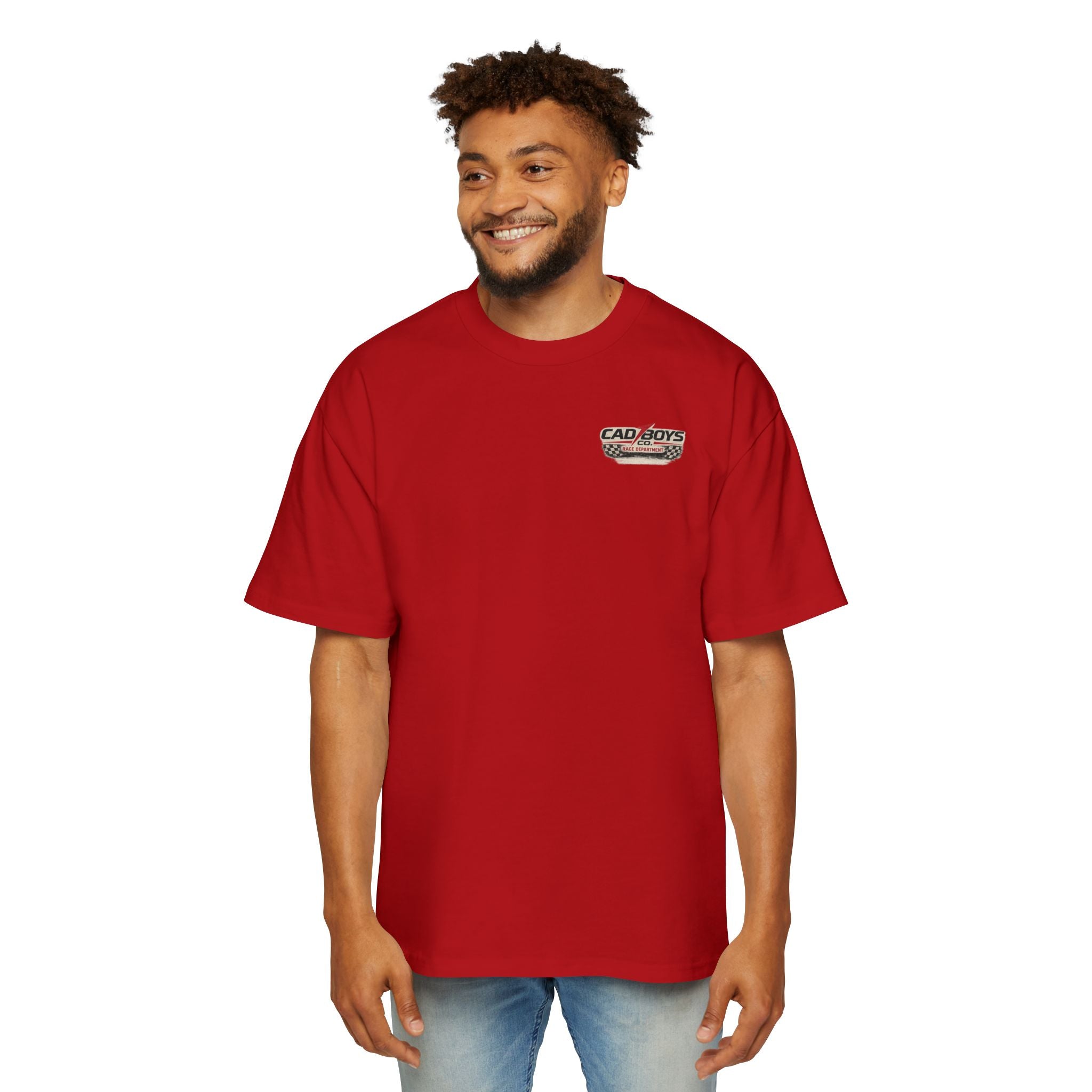 Cad Boys Daytona Racing Tee — Men's Oversized Car Graphic T-Shirt