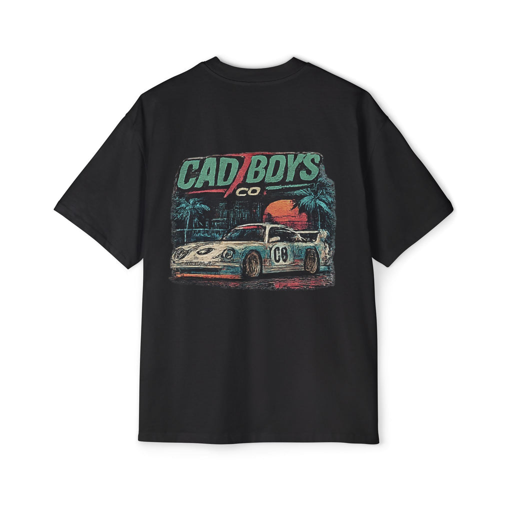 Cad Boys Vintage Race Car Tee — Men's Oversized Graphic Shirt