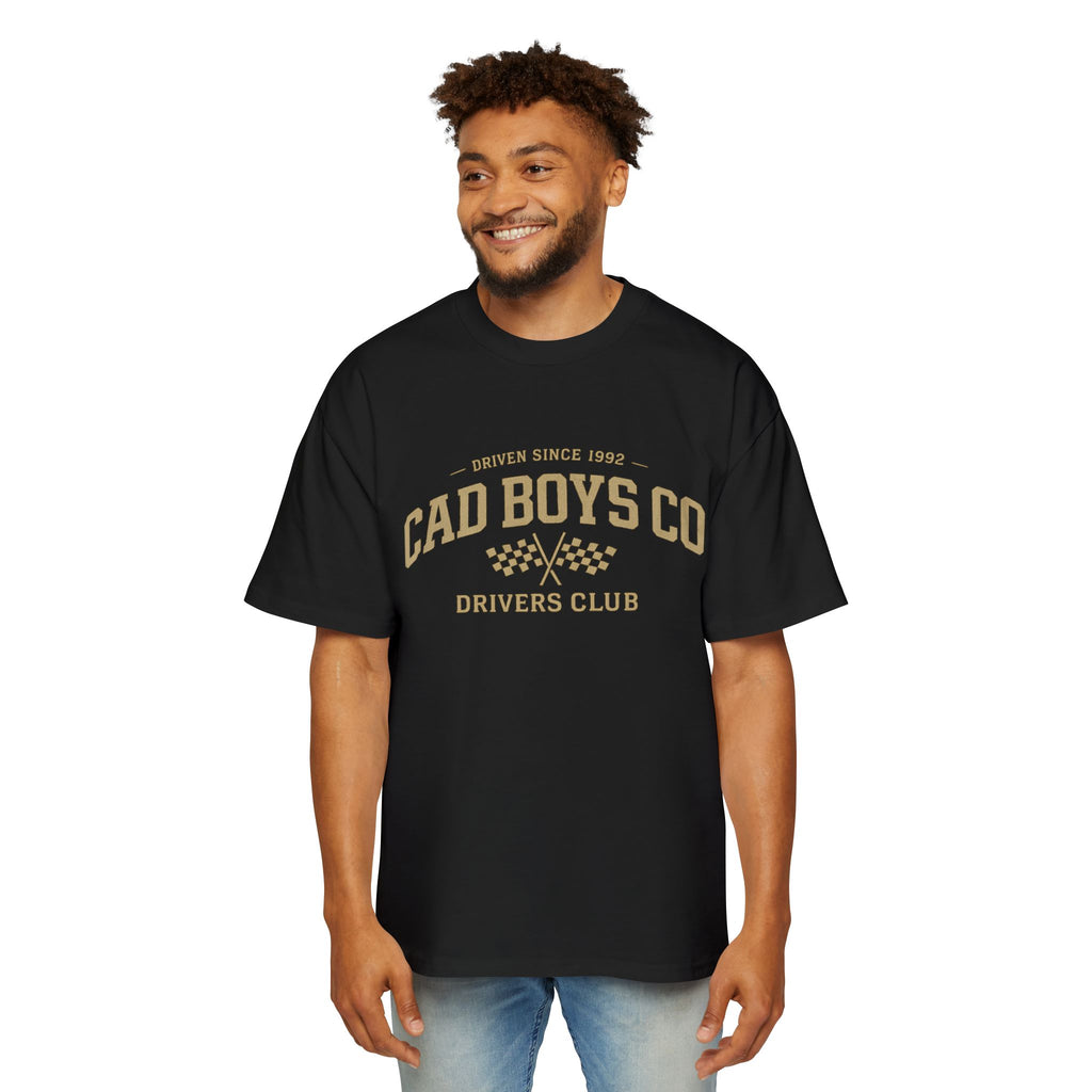CAD Boys Co Drivers Club Tee - Men's Racing Graphic Oversized T-Shirt