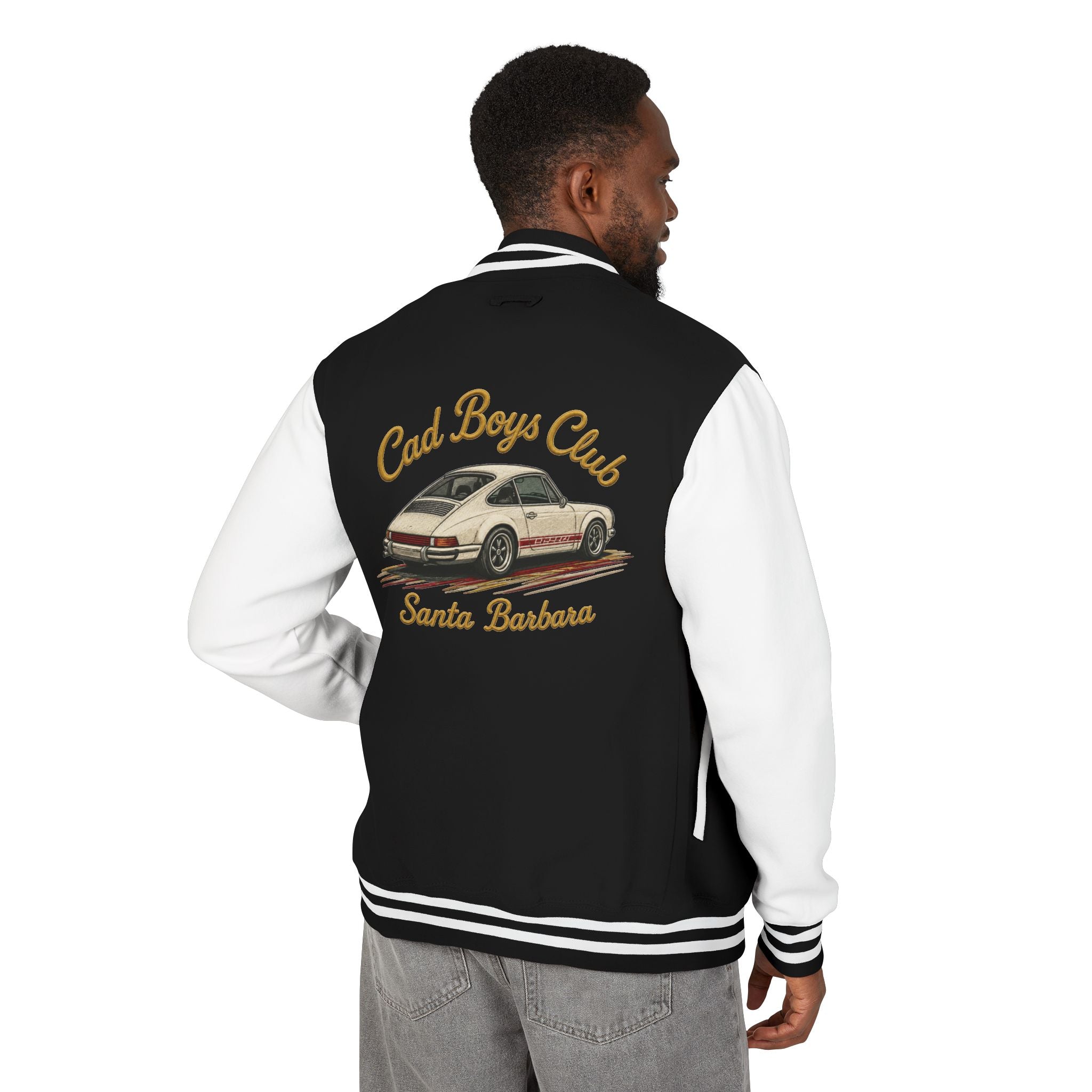 Letterman Jacket Golden Age —  Vintage Sports Car Varsity Jacket