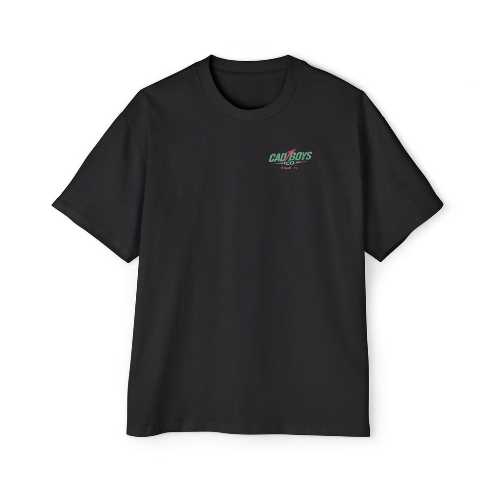 Cad Boys Midnight Run Oversized Tee — Retro Miami Racing Graphic T-Shirt
