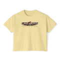 CadBoys "CadWomans" Trackside Division Women's Boxy Tee — Retro Race Car Graphic