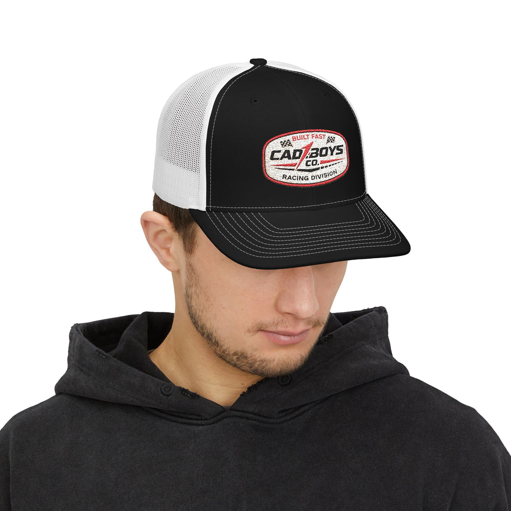 Cad Boys Racing Division Trucker Cap – Vintage Patch Snapback Hat
