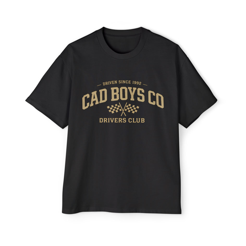 CAD Boys Co Drivers Club Tee - Men's Racing Graphic Oversized T-Shirt
