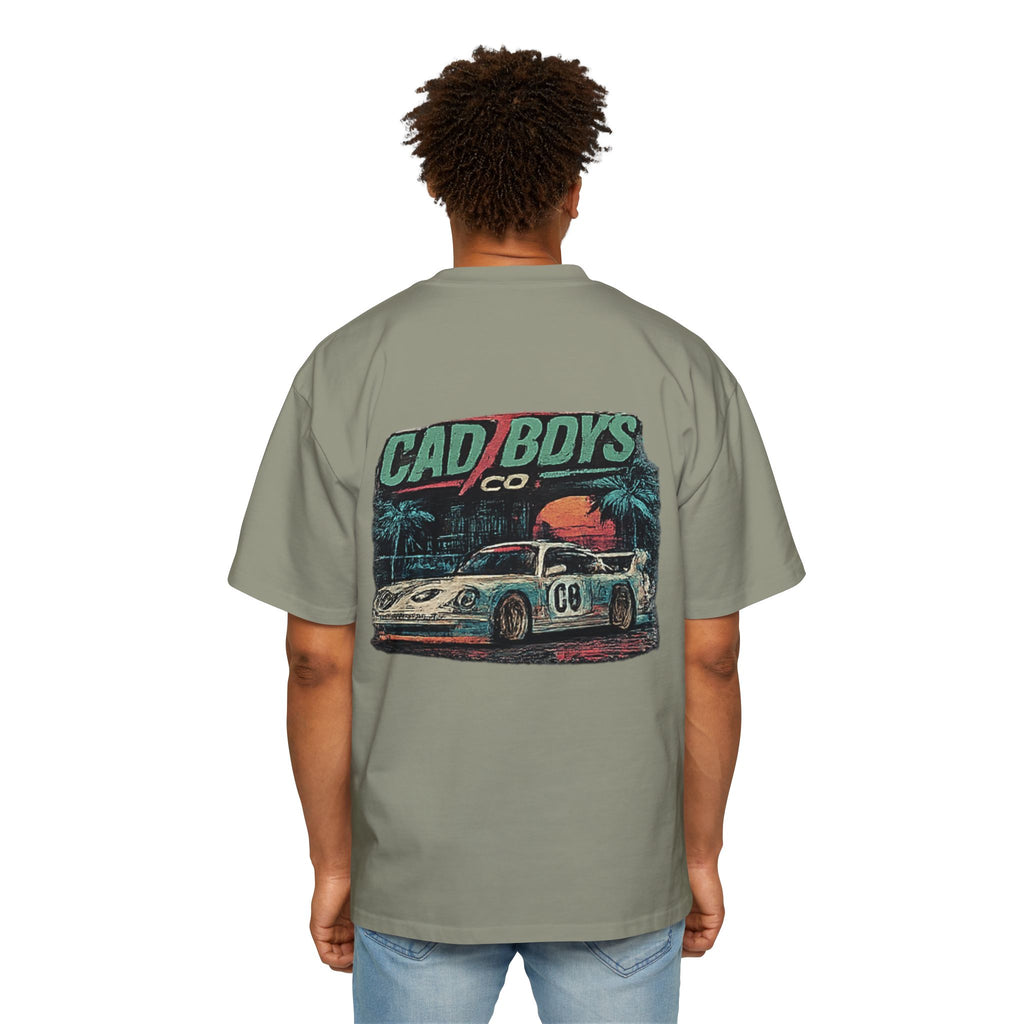 Cad Boys Vintage Race Car Tee — Men's Oversized Graphic Shirt