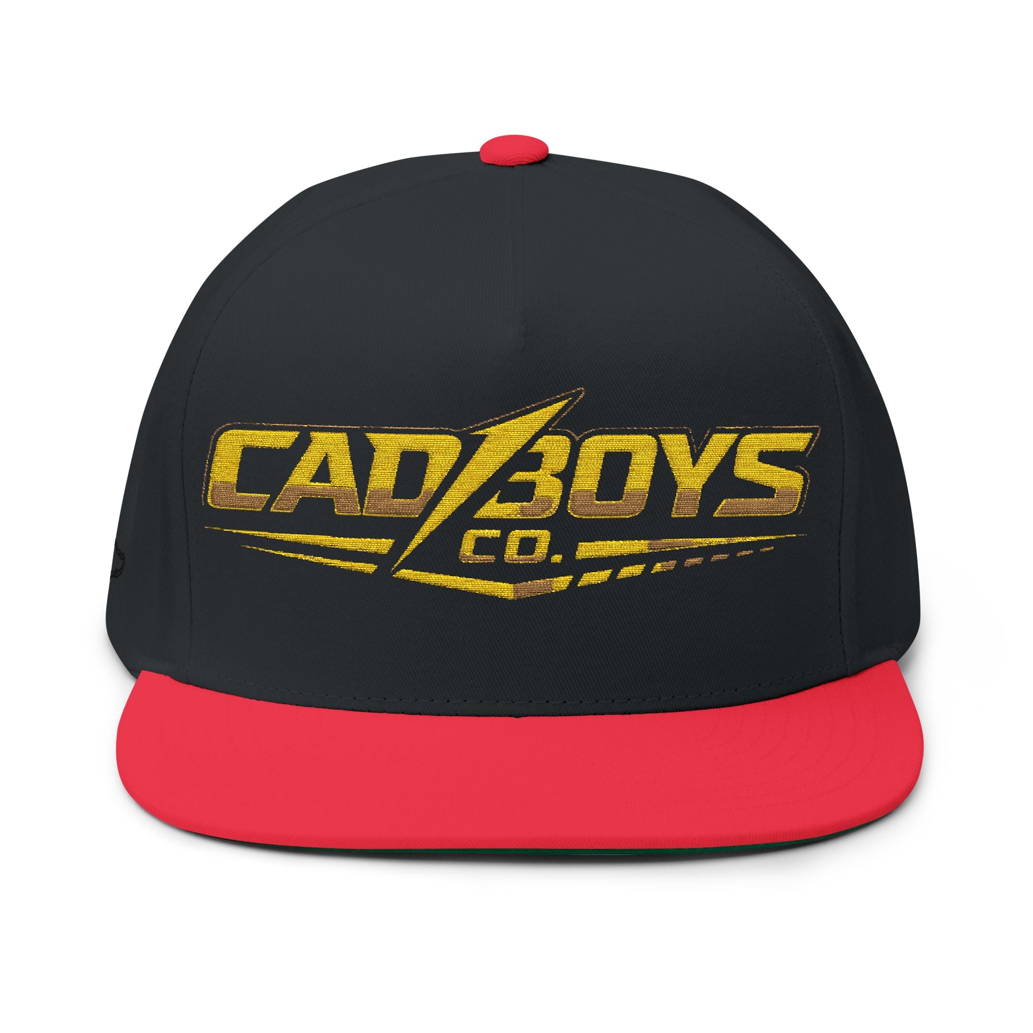Flat Bill Cap — Embroidered "Cadboys Co." Streetwear Snapback
