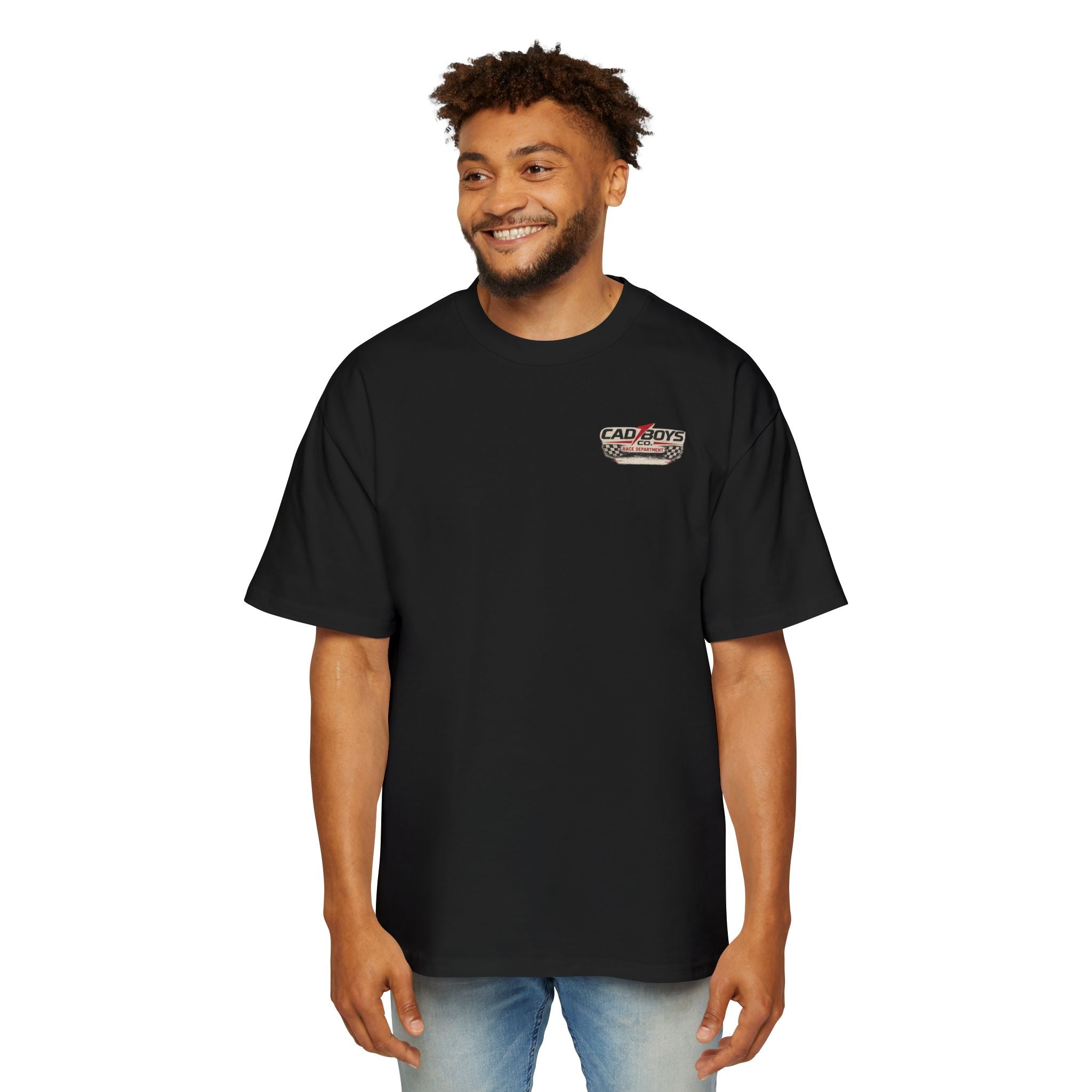 Cad Boys Daytona Racing Tee — Men's Oversized Car Graphic T-Shirt