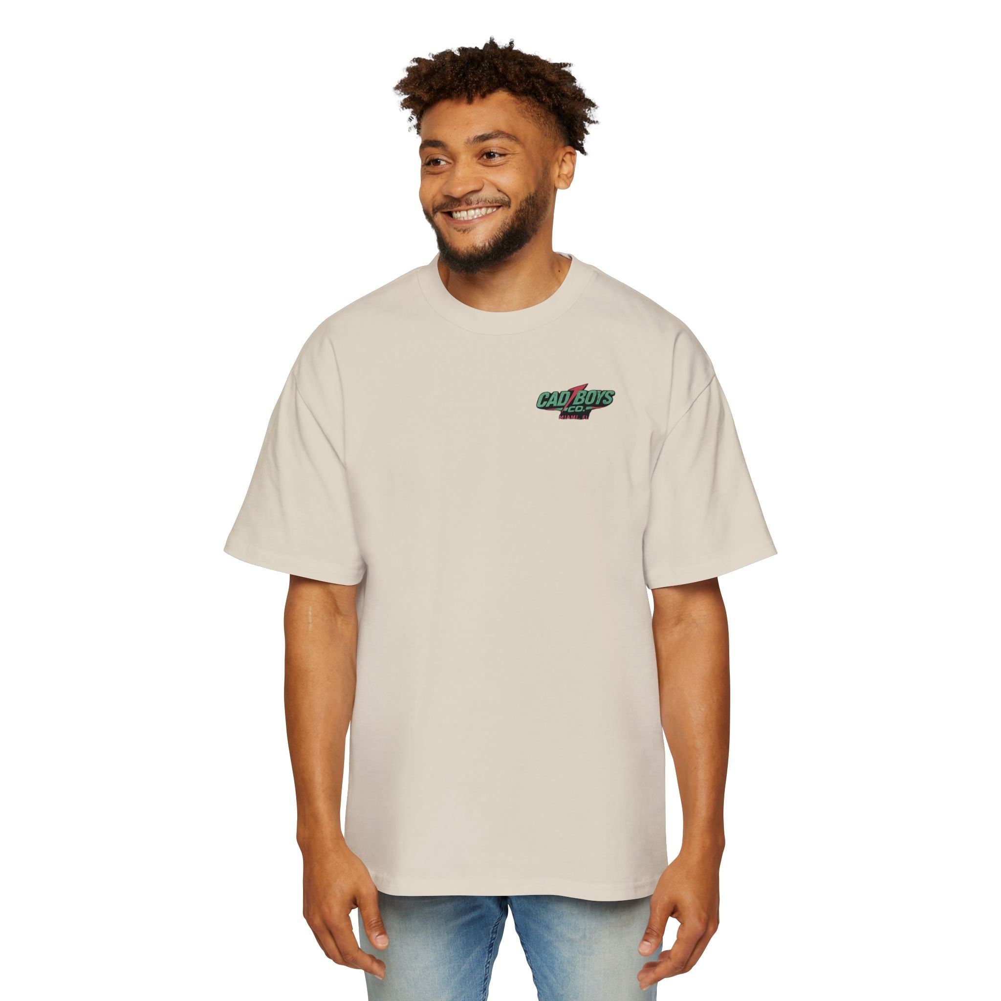 Cad Boys Midnight Run Oversized Tee — Retro Miami Racing Graphic T-Shirt