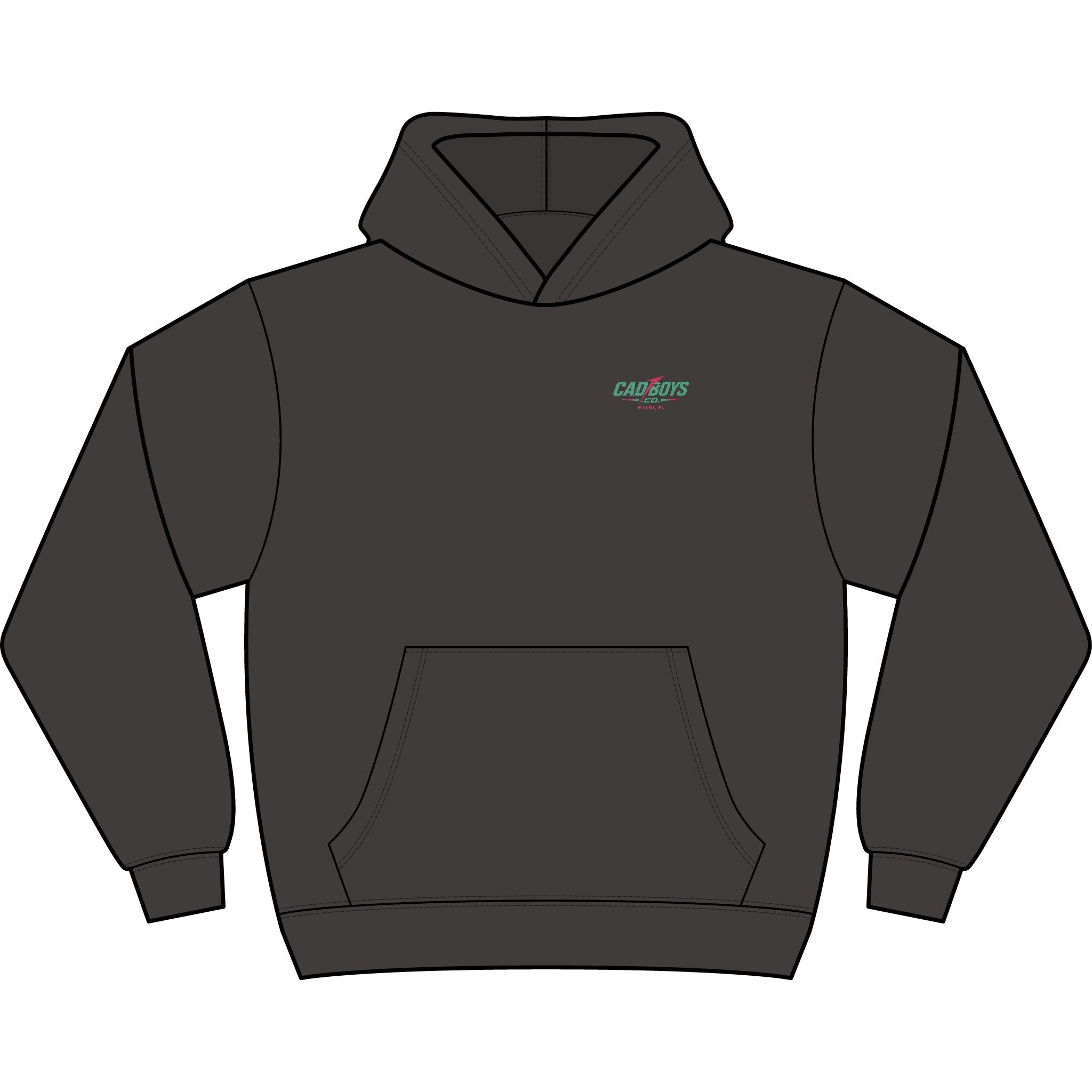 CadBoys Midnight Run Club Hoodie — Men's Graphic Box Hoodie