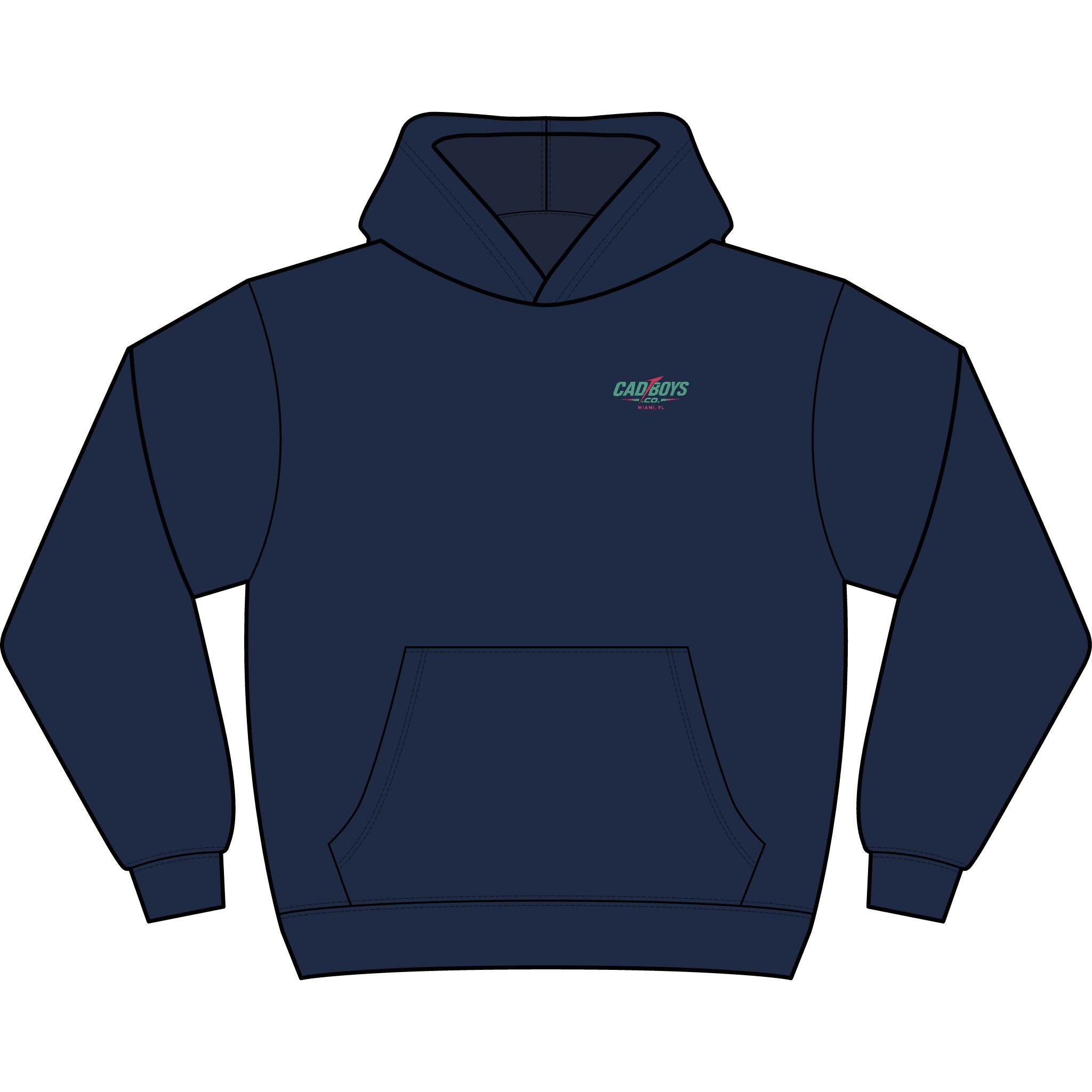 CadBoys Midnight Run Club Hoodie — Men's Graphic Box Hoodie