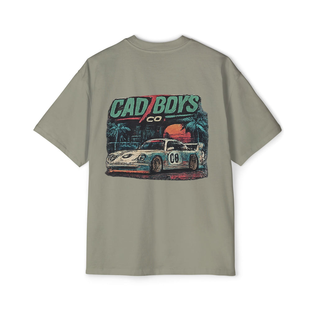 Cad Boys Vintage Race Car Tee — Men's Oversized Graphic Shirt
