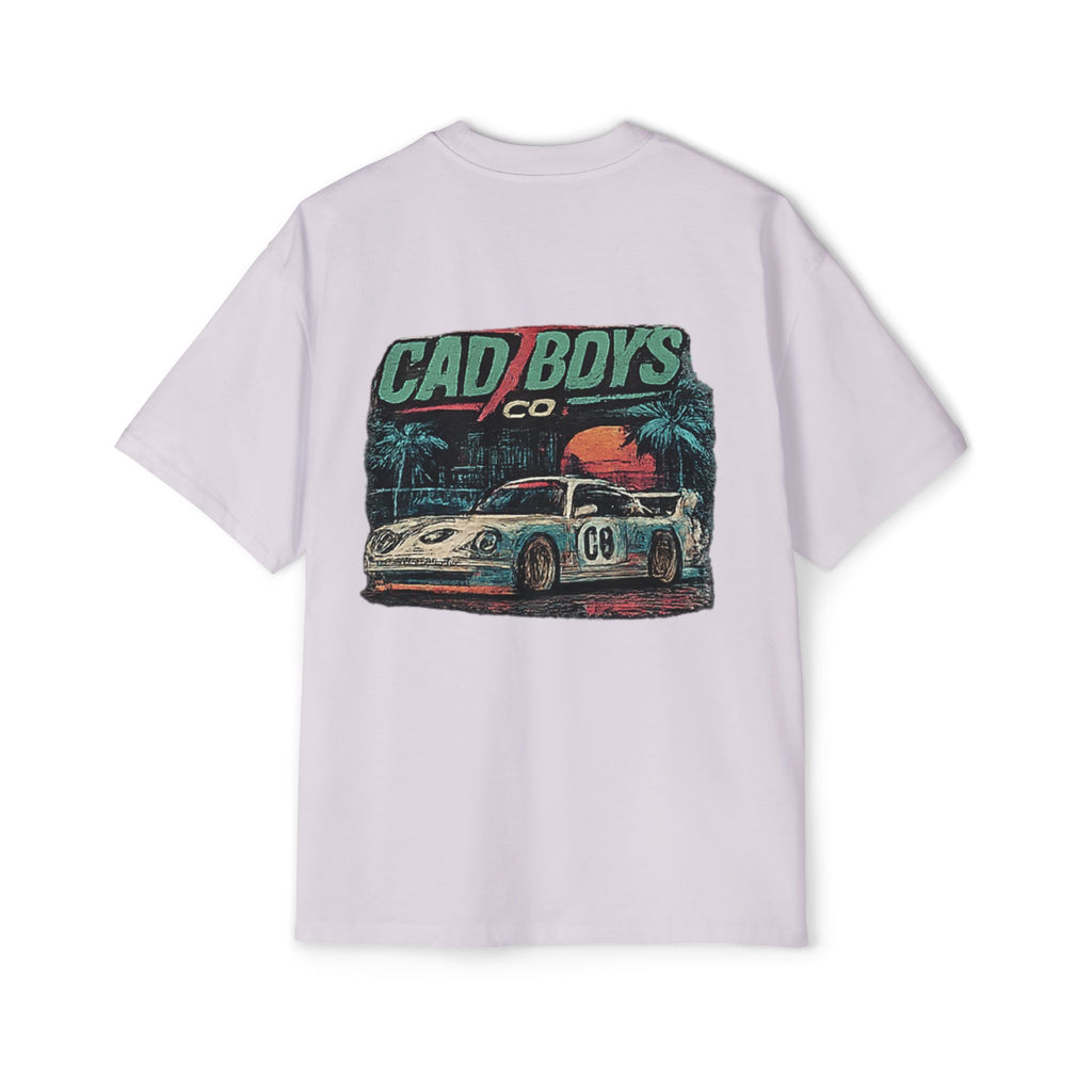 Cad Boys Vintage Race Car Tee — Men's Oversized Graphic Shirt